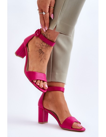 Women's Sandals On Heel Fuchsia Lexi