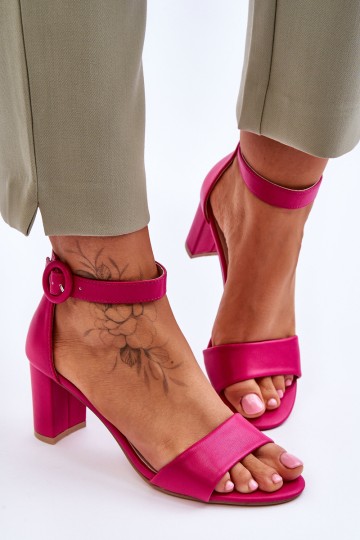Women's Sandals On Heel Fuchsia Lexi 2