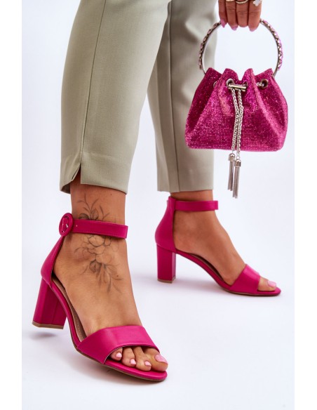 Women's Sandals On Heel Fuchsia Lexi