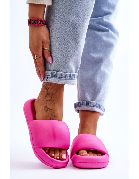 Moteriškos lengvos putplasčio šlepetės Fuchsia Milton