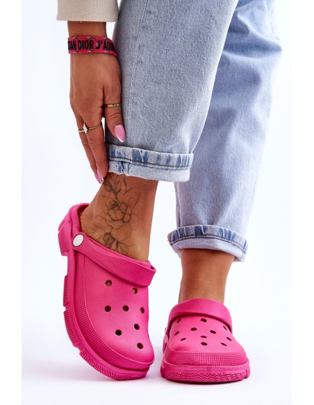 Women's Rubber Crocs Fuchsia Rabios
