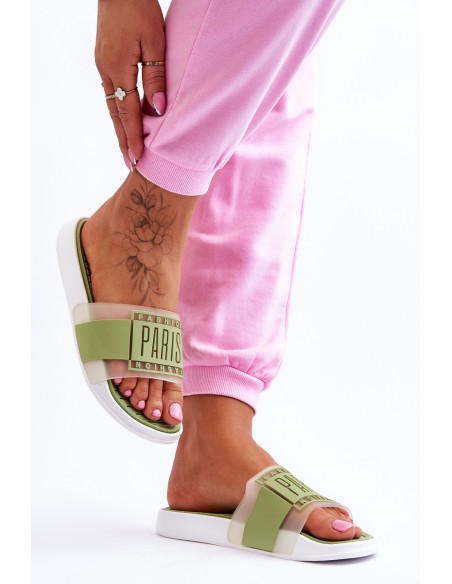 Women's Sport Slippers Green Sunrise