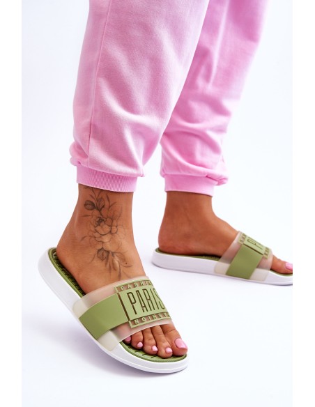 Women's Sport Slippers Green Sunrise