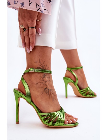 Women's High Heel Sandals Green My Darling