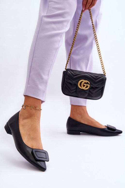 Klasikinės balerinos su dekoracija Black Rivea