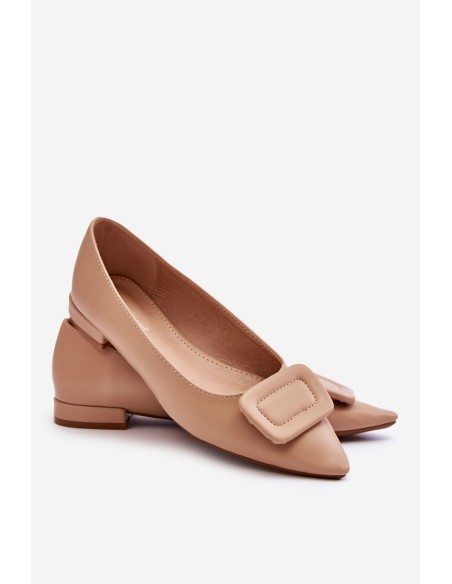 Classic Ballerinas With Decoration Beige Rivea