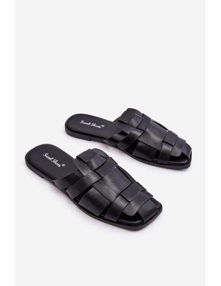 Moteriškos šlepetės Juodos Reyna