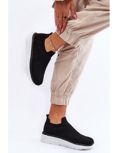 Women's Slip-on Sport Shoes Black Ferive