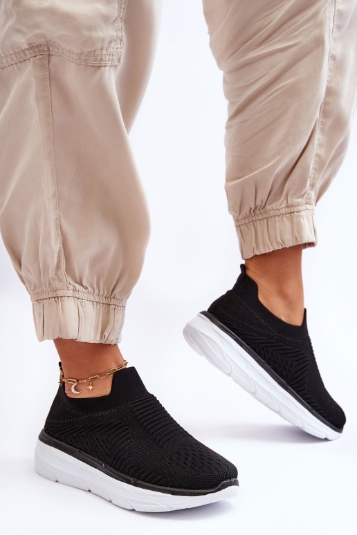 Women's Slip-on Sport Shoes Black Ferive