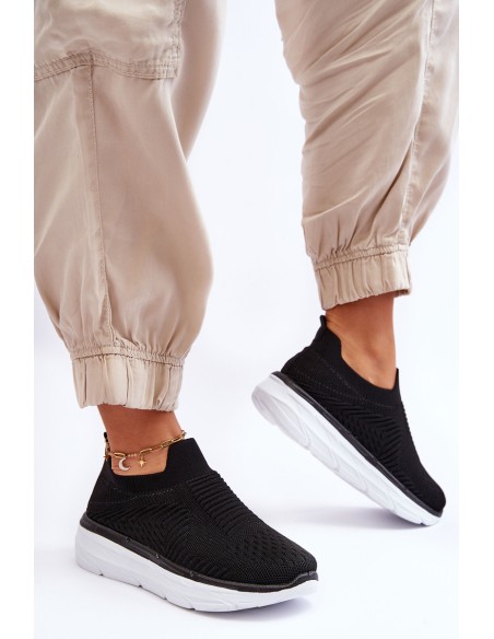 Women's Slip-on Sport Shoes Black Ferive