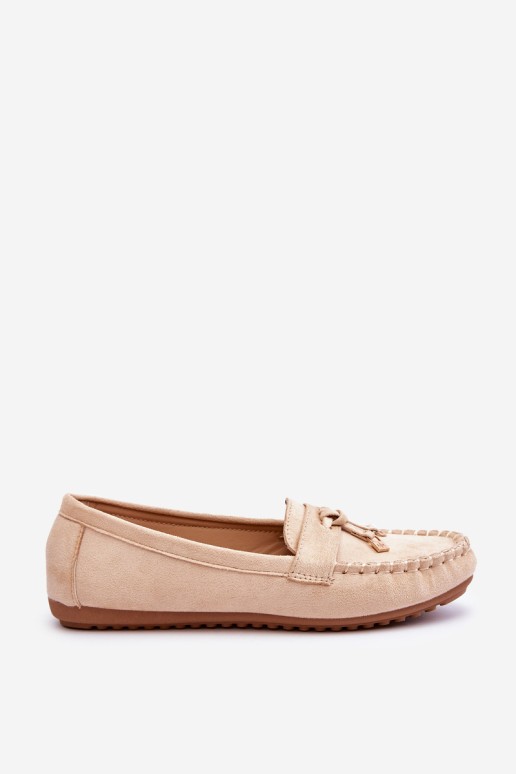 Classic Suede Loafers Beige Good Time