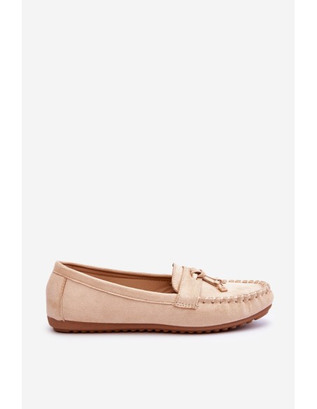 Classic Suede Loafers Beige Good Time