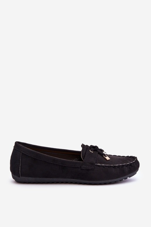 Classic Suede Loafers Black Good Time