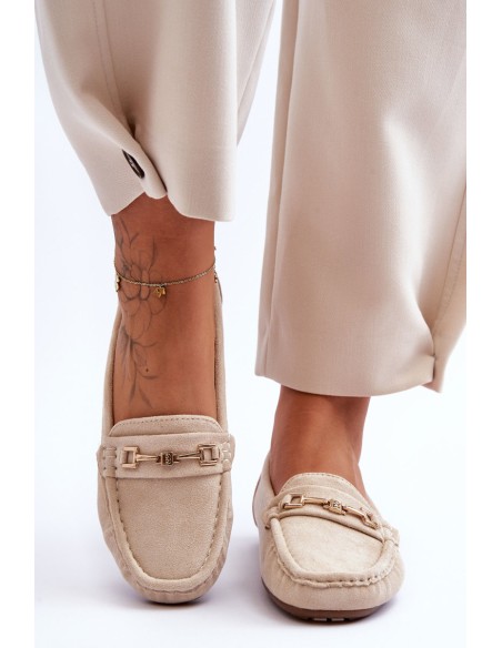 Women's Classic Suede Loafers Beige Corinell