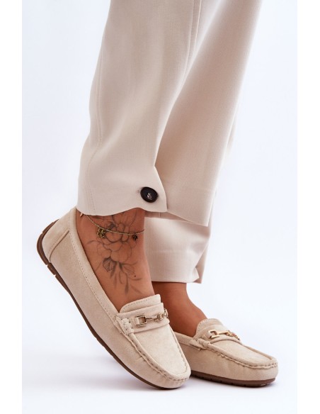 Women's Classic Suede Loafers Beige Corinell