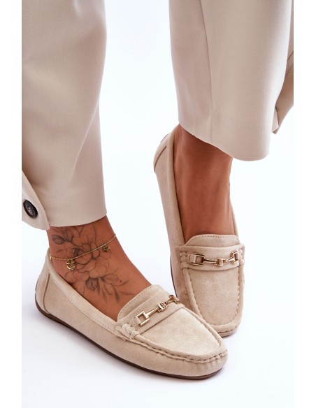 Women's Classic Suede Loafers Beige Corinell
