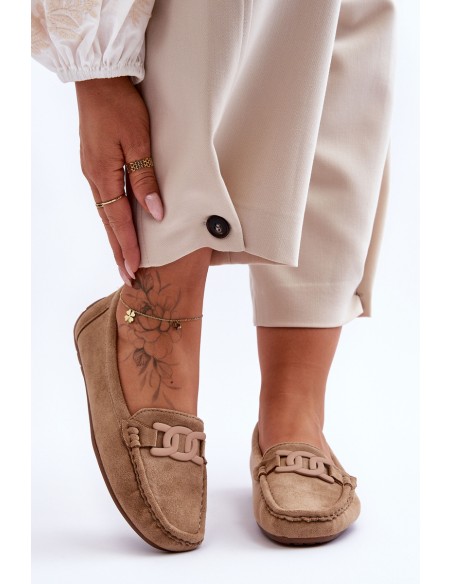 Women's Fashion Suede Moccasins Brown Rabell