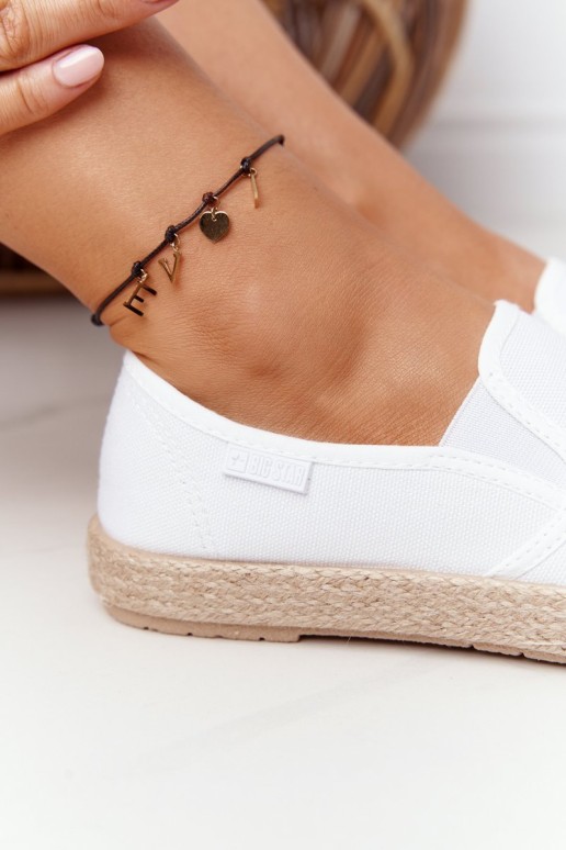 Espadrilles On A Braided Sole Big Star HDD274015 White