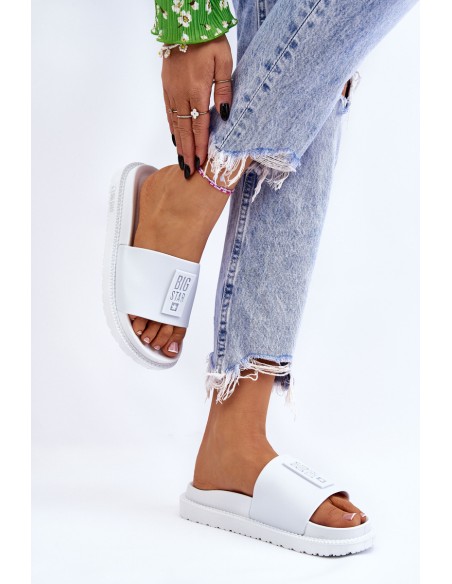 Women's Slippers Big Star LL274428 White
