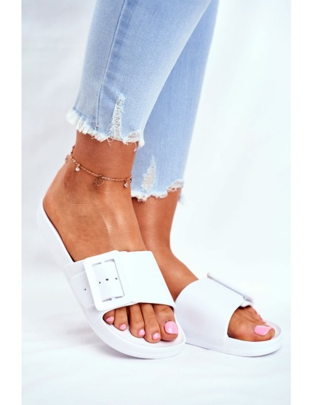 Women's Slides Big Star White FF274A391