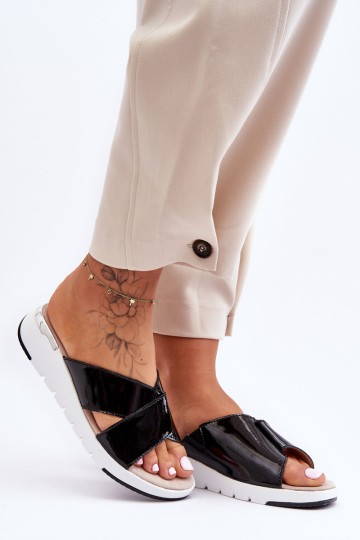 Lakuotos Žemakulnės klumpės S.Barski AL22469 Juoda 2