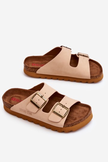 Classic Women's Big Star Slippers LL274478 Beige 2