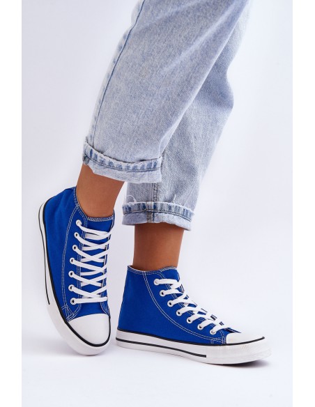Women's Classic High Sneakers Blue Remos