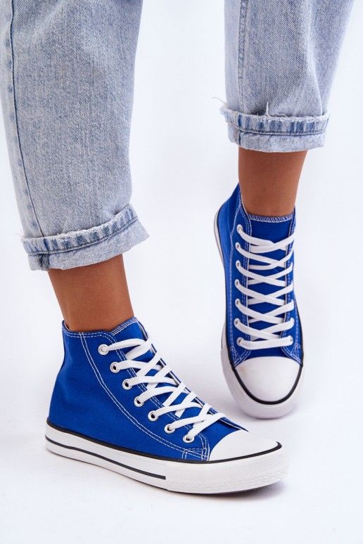 Women's Classic High Sneakers Blue Remos