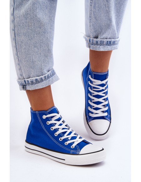 Women's Classic High Sneakers Blue Remos