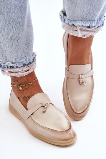 Moteriški klasikiniai mokasinai Beige Cortez 2