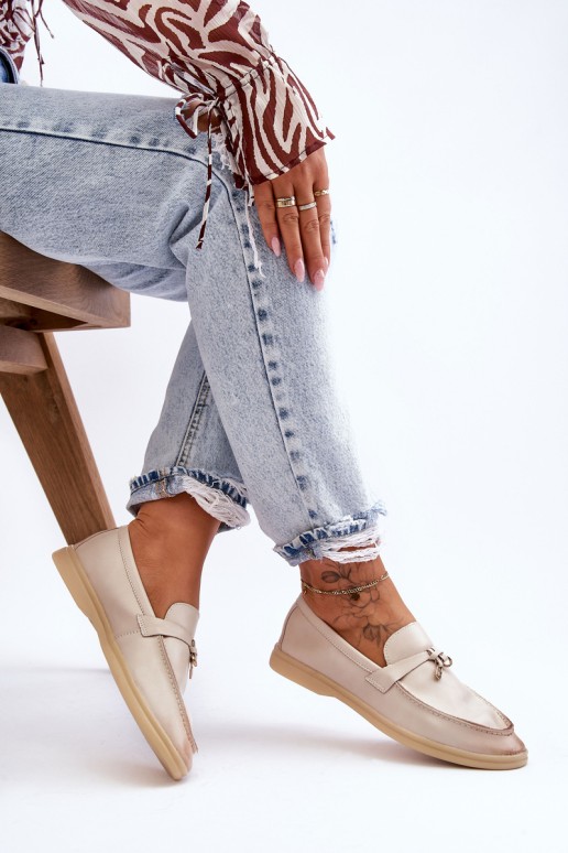 Moteriški klasikiniai mokasinai Beige Cortez