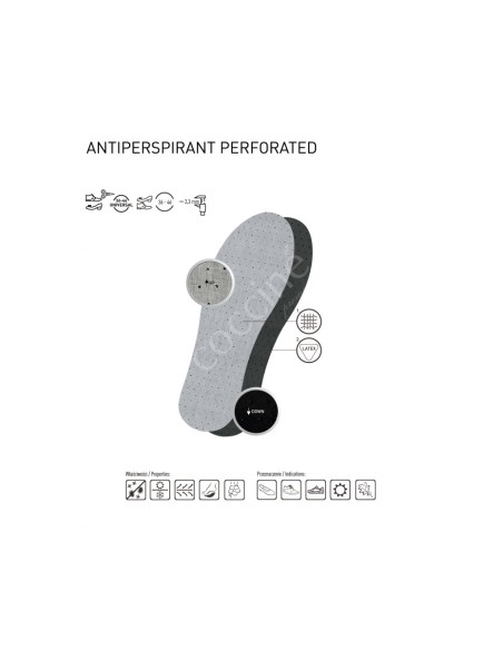 Coccine Anti-sweat Insoles with Activated Carbon