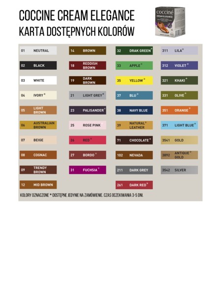 Coccine Cream Elegance Wax Paste for Veneer Leather