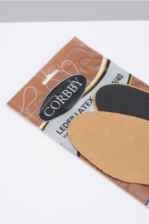 Corbby LEDER LATEX Leather insoles with activated carbon