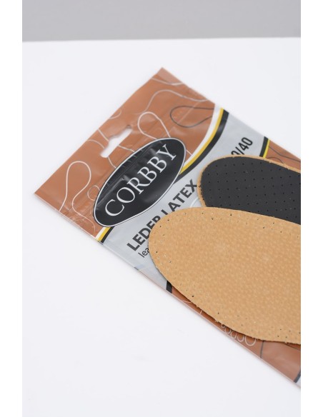 Corbby LEDER LATEX Leather insoles with activated carbon