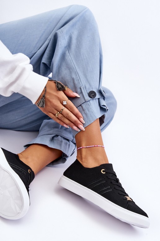 Moteriški suvarstomi sportbačiai, juodi Etna