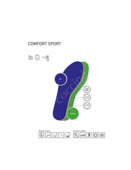 Coccine Thermotechnical insoles Sport Line Comfort