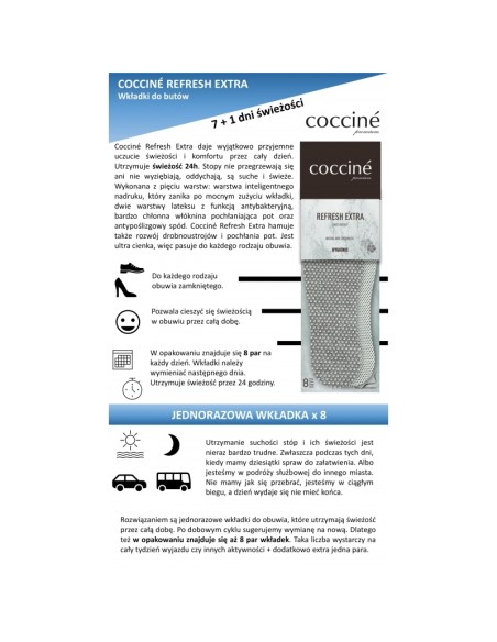 Coccine Refresh Extra Refreshing pads 8 pairs