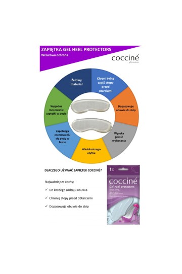 Coccine želinės kulnų pagalvėlės