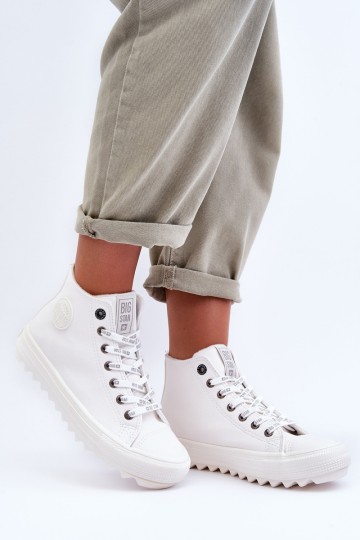 Women's Sneakers Big Star High Warm White GG274108 2