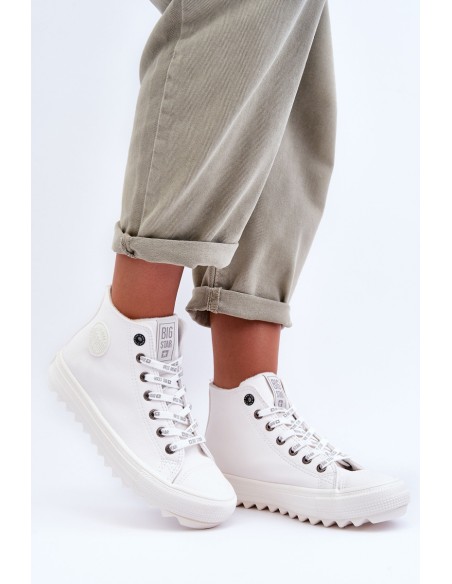 Women's Sneakers Big Star High Warm White GG274108