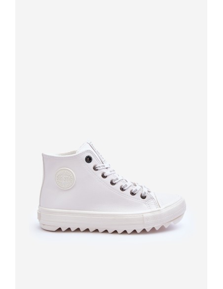 Women's Sneakers Big Star High Warm White GG274108