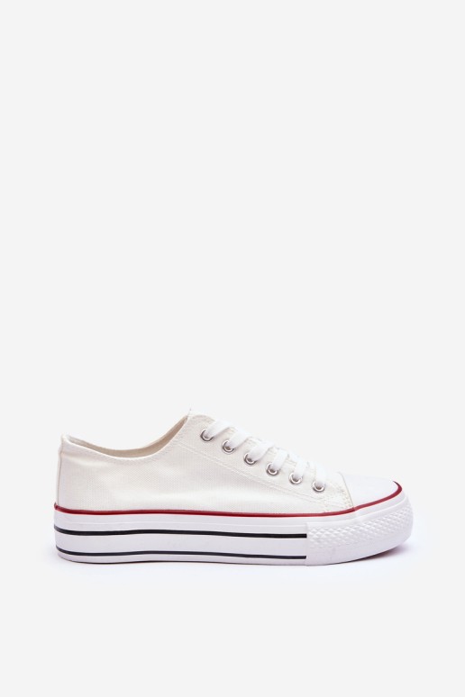 Classic Low Platform Sneakers White Jazlyn