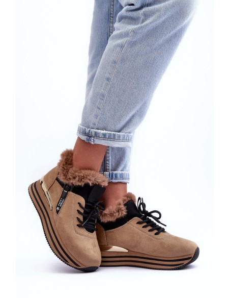 Sportiniai batai tamsiai smėlio spalvos