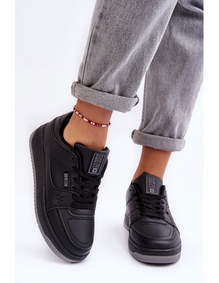 Women's Sporty Sneakers Big Star MM274353 Black