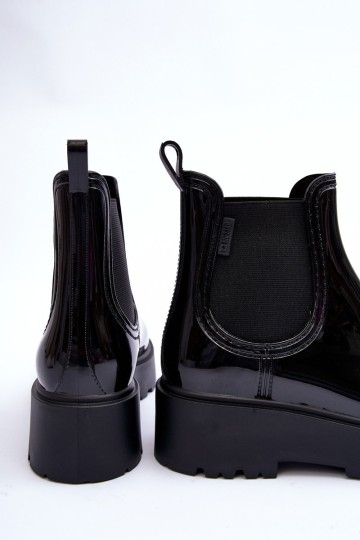 Glossy Platform Boots Big Star MM274395 Black 2
