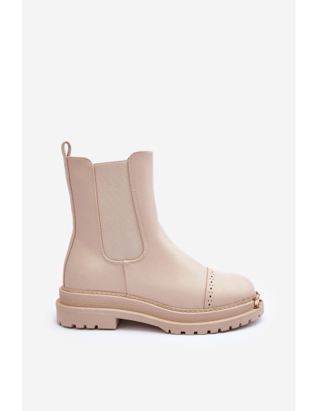 Moteriški batai smėlio spalvos