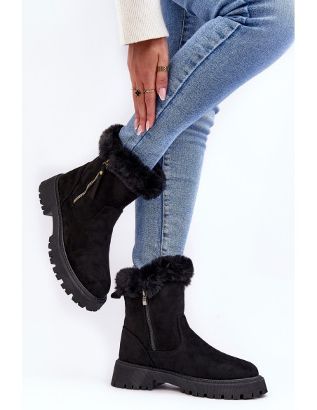 Moteriški batai su kailiu