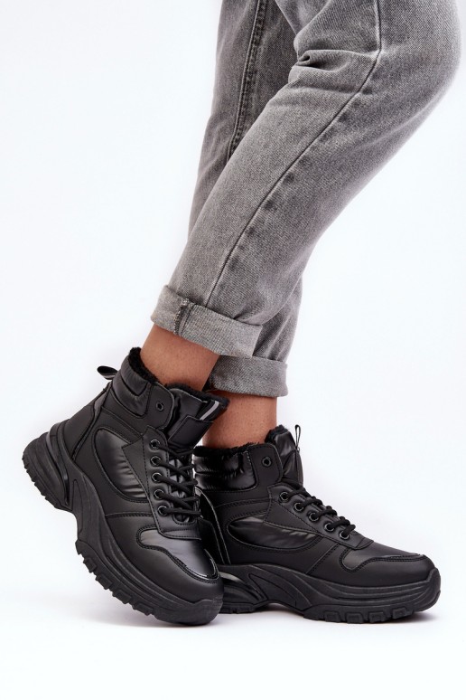 Moteriški suvarstomi sportiniai batai juodi