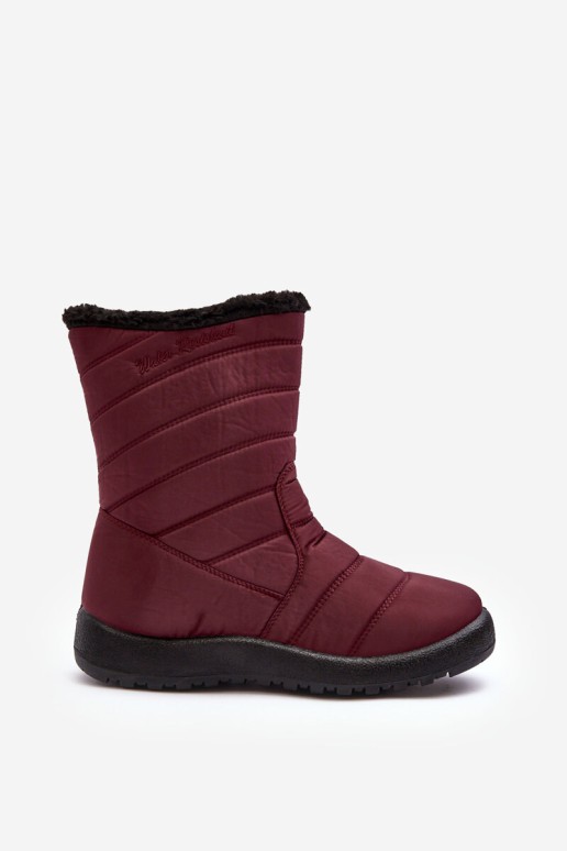 Burgundy 2024 snow boots